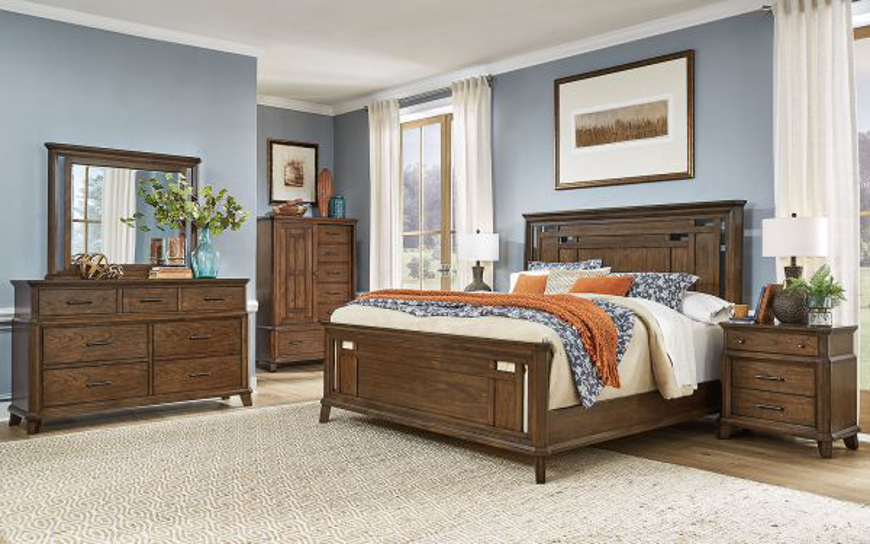 Picture of QUEEN PANEL BED