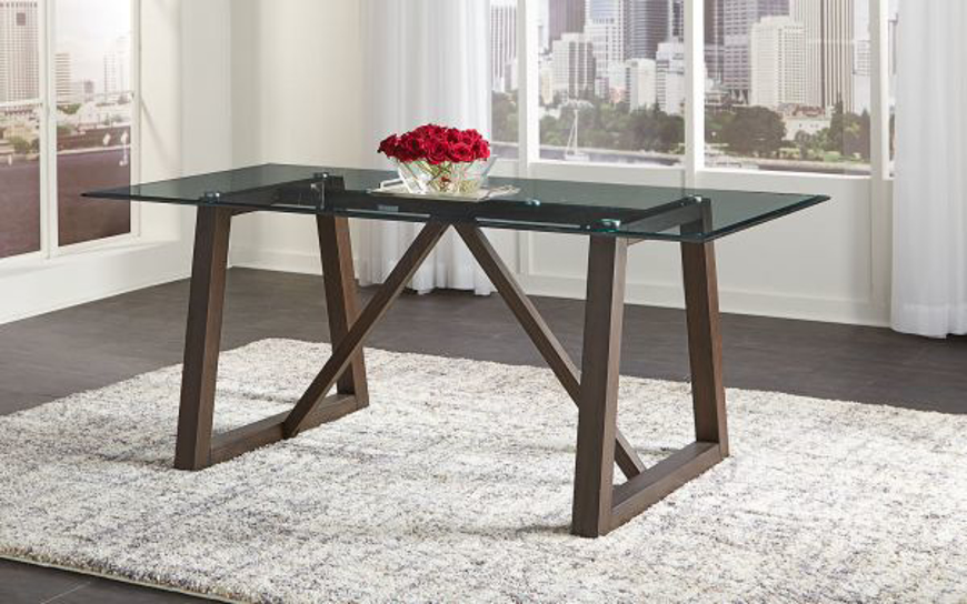 Picture of TRESTLE TABLE W/72 GLASS TOP