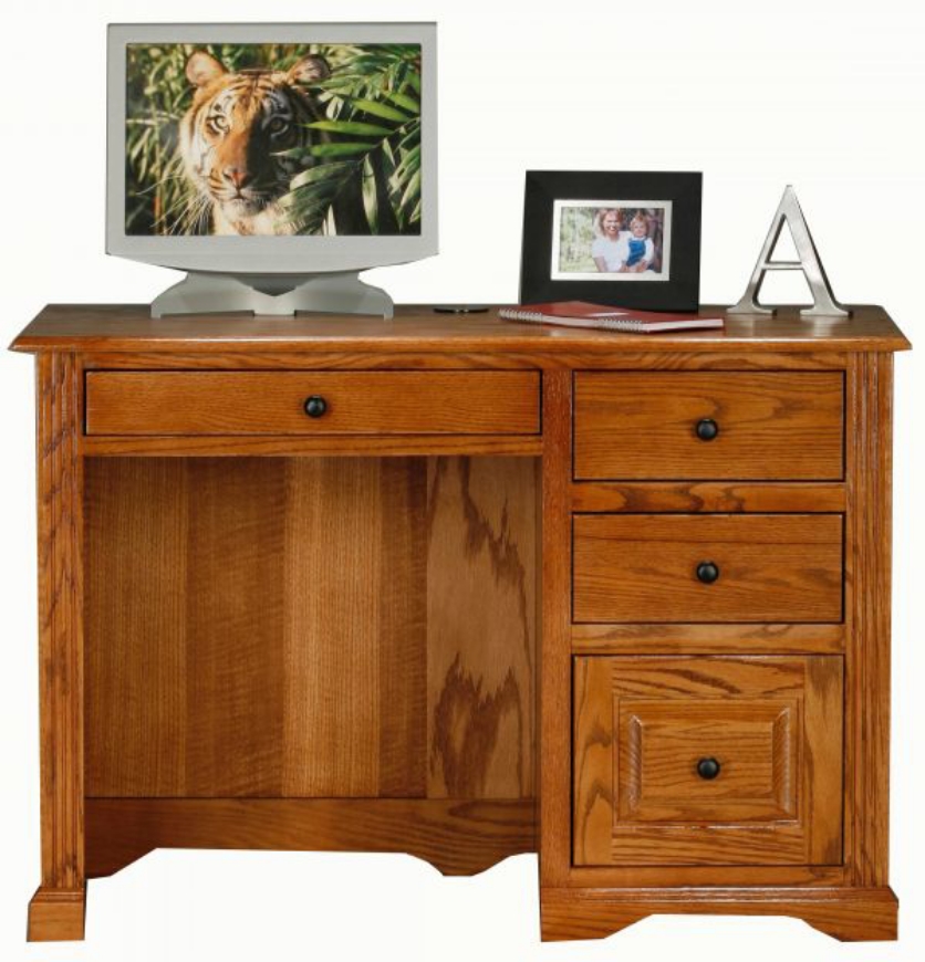Picture of Oak Single-Pedestal Desk