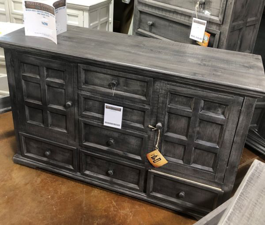 Picture of RUSTIC CHARCOAL COLISEO DRESSER - MD293