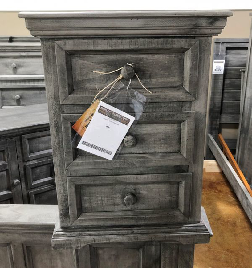 Picture of RUSTIC CHARCOAL COLISEO NIGHTSTAND - MD295