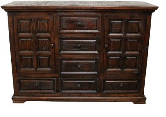 Picture of RUSTIC BROWN COLISEO DRESSER - MD413