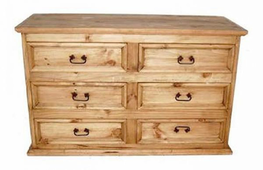 Picture of RUSTIC BUDGET 6 DRAWER DRESSER - MD70