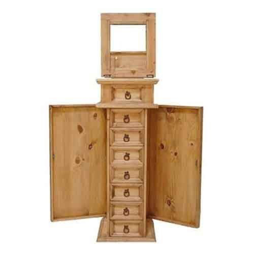 Picture of RUSTIC JEWELRY CHEST WITH SIDE DOOR - MD722