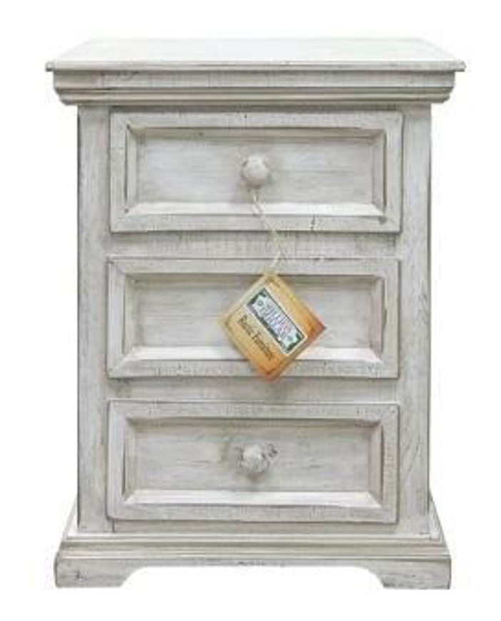 Picture of RUSTIC COLISEO WHITE SMALL NIGHTSTAND - MD860
