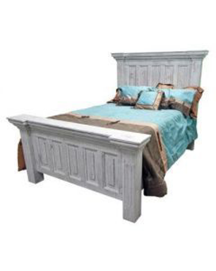 Picture of RUSTIC COLISEO QUEEN BED WHITE - MD861