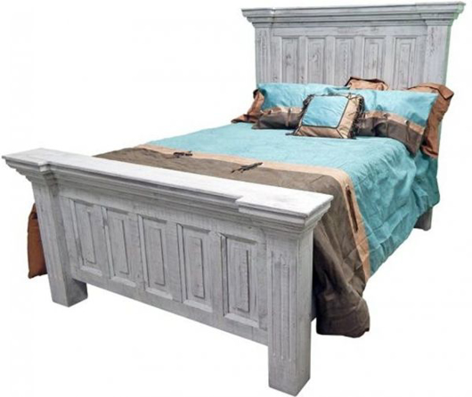 Picture of RUSTIC COLISEO KING BED WHITE - MD862