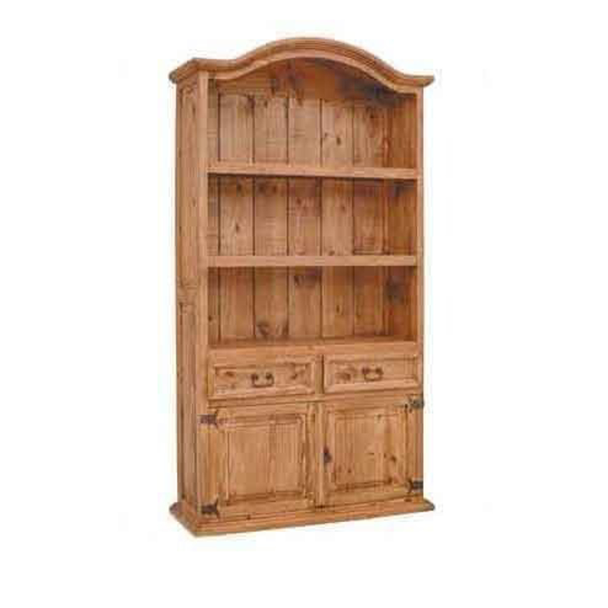 Picture of RUSTIC BOOKCASE WITH TWO DOORS TWO DRAWERS - MD949