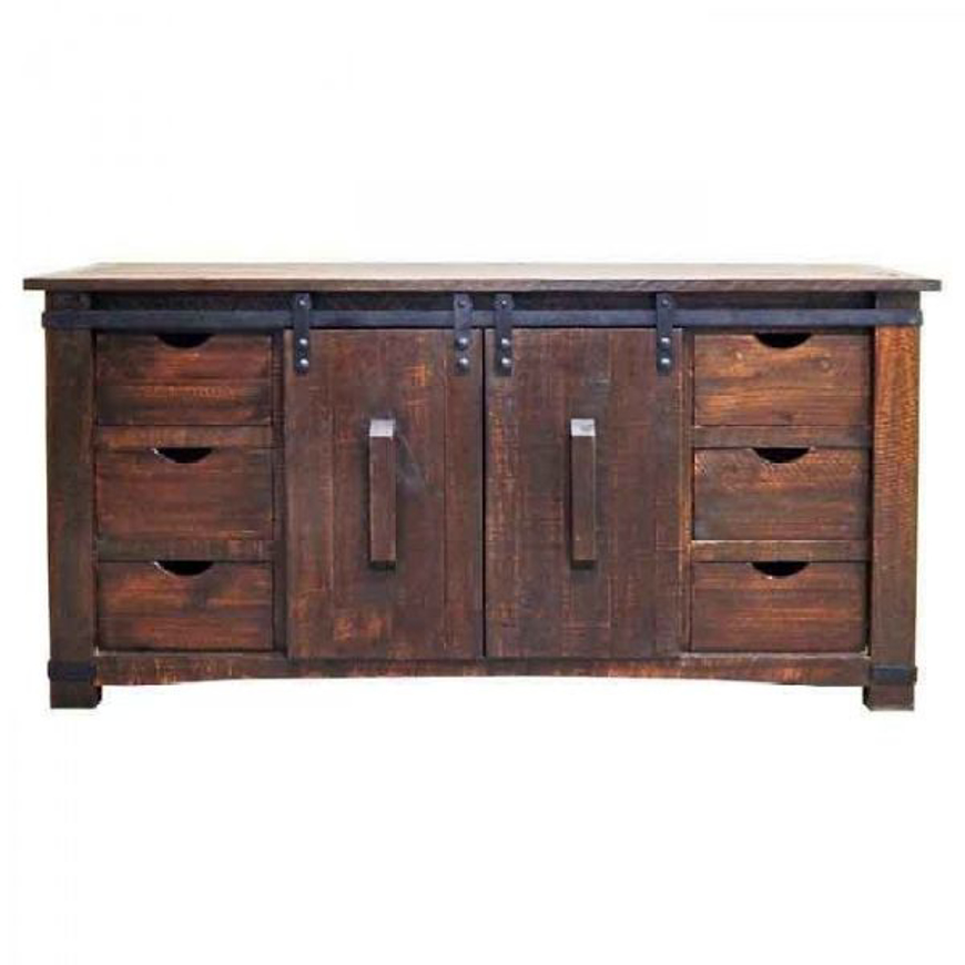 Picture of RUSTIC LARGE RECLAIM BROWN BUFFET - MD925