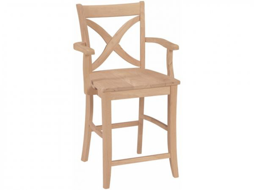 Picture of 24" Vineyard Stool w/ Arms