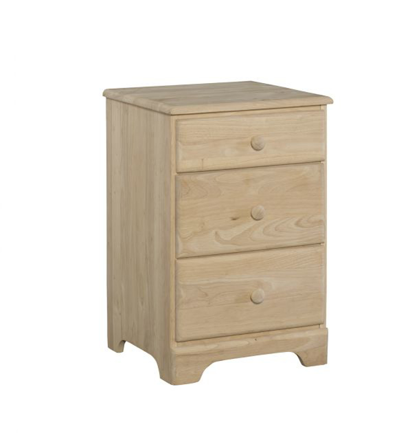 Picture of 3-Drawer Night Stand 19x17x30