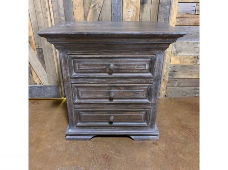 Picture of Claudia Night Stand 3 Drawer - WO34