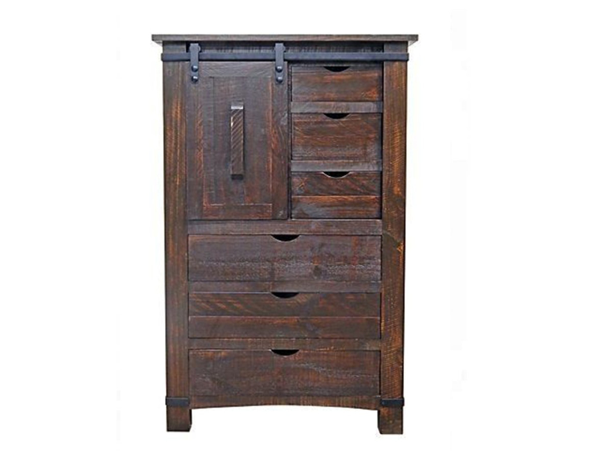 Picture of RUSTIC RECLAIMED BROWN BARN CHEST - MD852