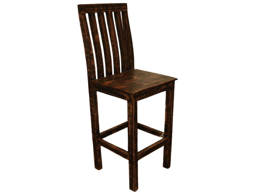 Picture of RUSTIC RECLAIMED BROWN ROMEO 30" BARSTOOL - MD1069