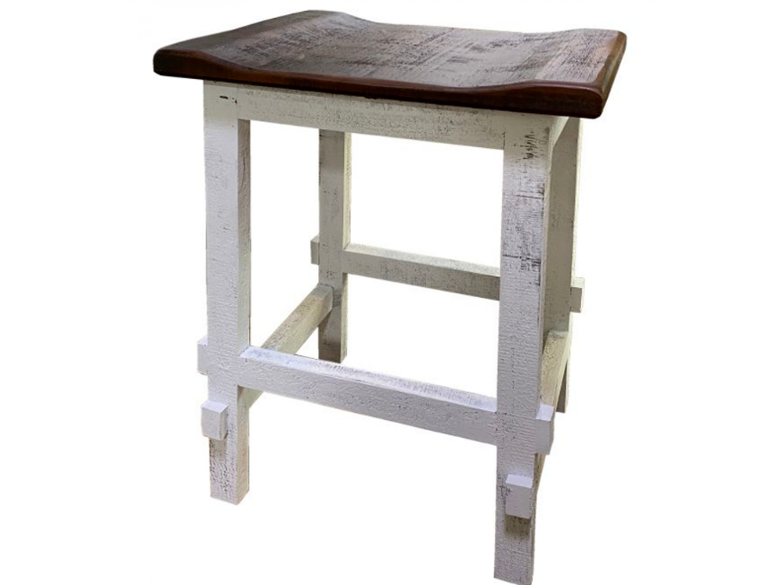 Picture of RUSTIC LOUISIANA COUNTER STOOL - WO10