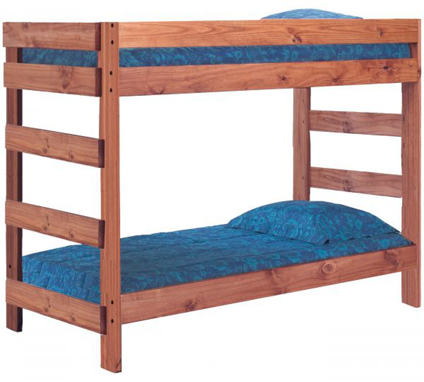 Picture of Twin/Twin One Piece Bunk Bed w/Queen Rails