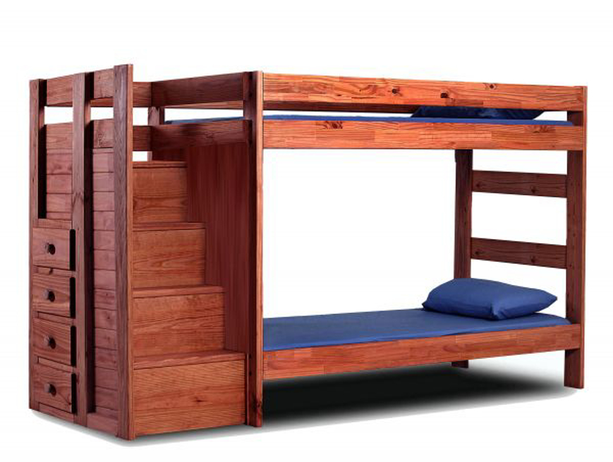 Picture of Twin/Twin Staircase Bunk Bed