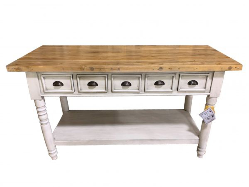 Picture of RUSTIC KITCHEN ISLAND BUTCHER BLOCK
