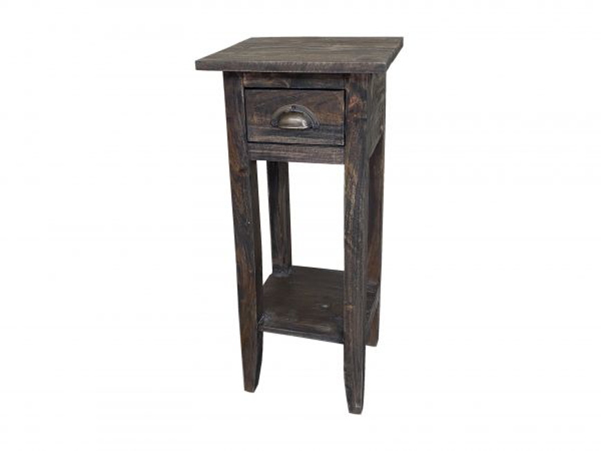 Picture of RUSTIC 1 DRAWER END TABLE - INSTCK