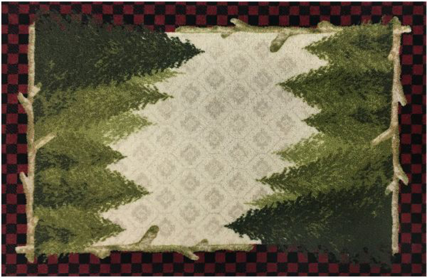 Picture of CC10455 20X44 - Cozy Cabin - Pine Plaid