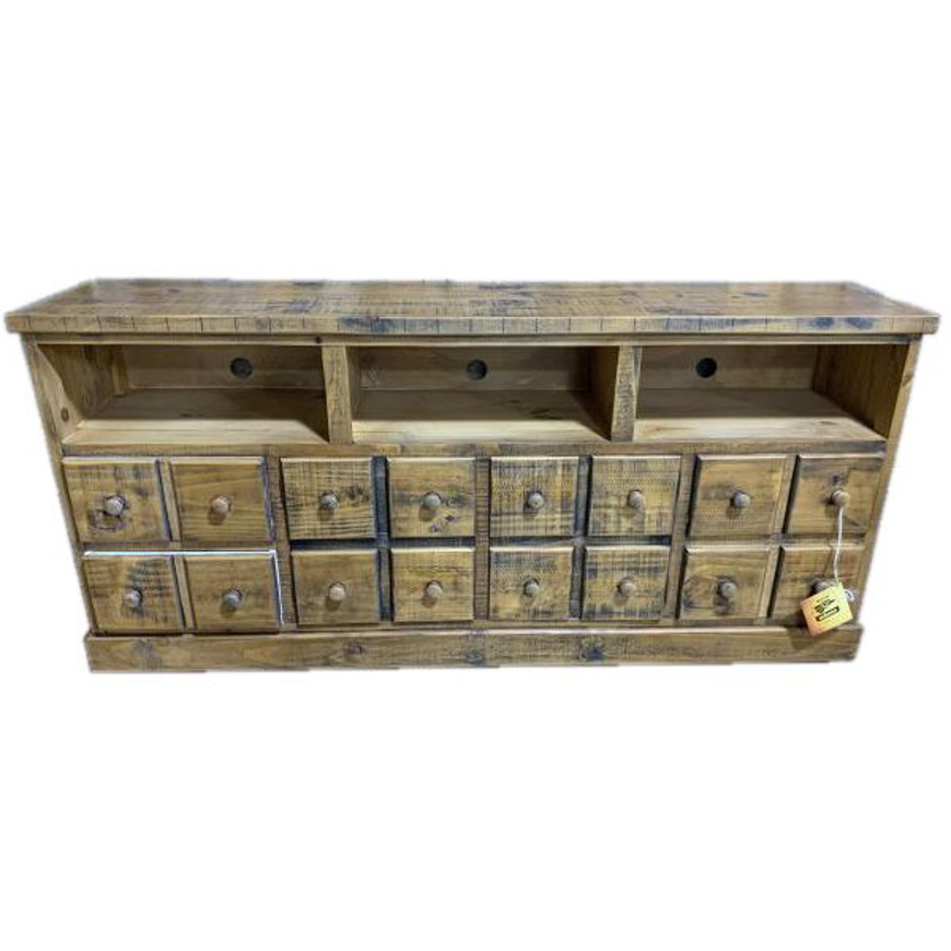 Picture of RUSTIC TOBACCO RECLAIMED ENTERTAINMENT CONSOLE - MD598
