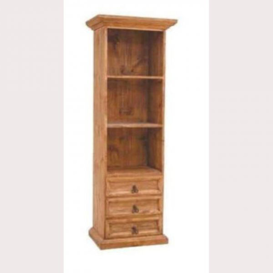 Picture of RUSTIC BOOKCASE WITH 3 DRAWERS - MD953
