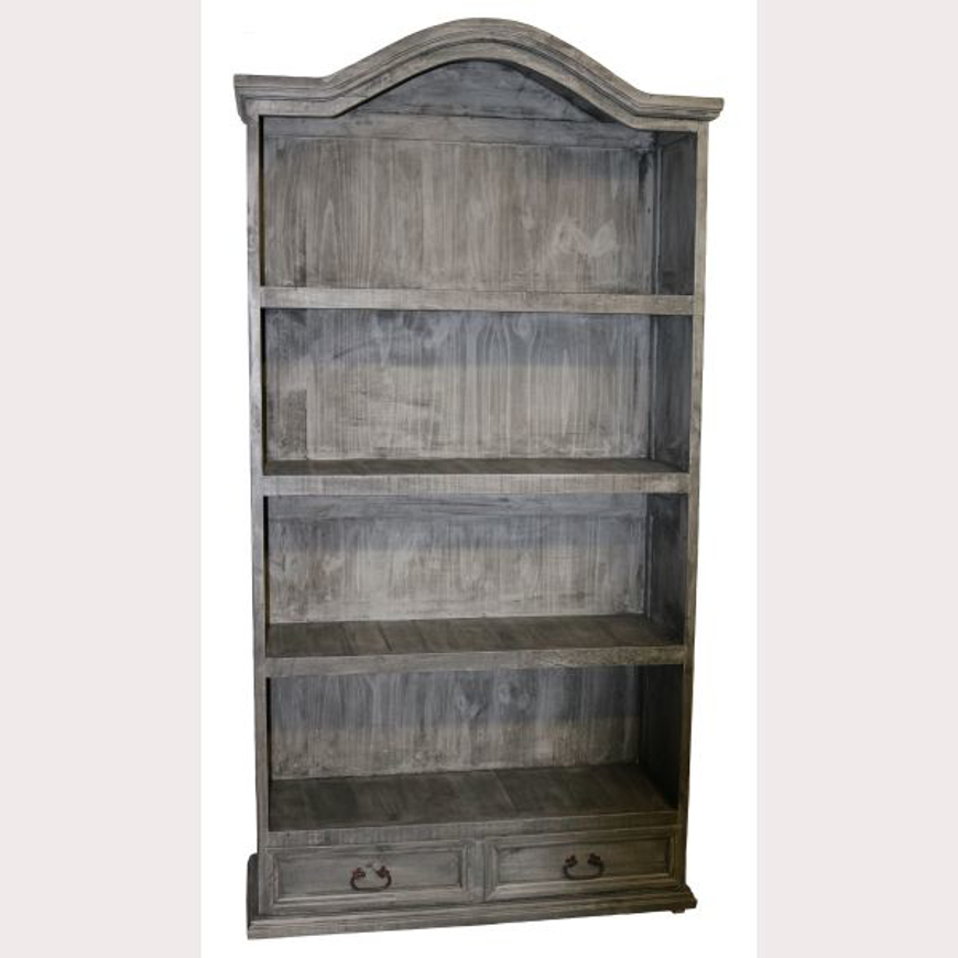 Picture of RUSTIC CHARCOAL GRAY BOOKCASE - MD507