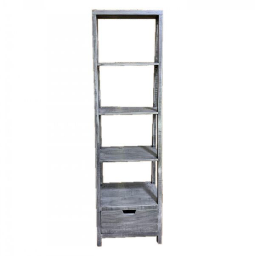 Picture of RUSTIC LADDER BOOKCASE GRAY - WO140