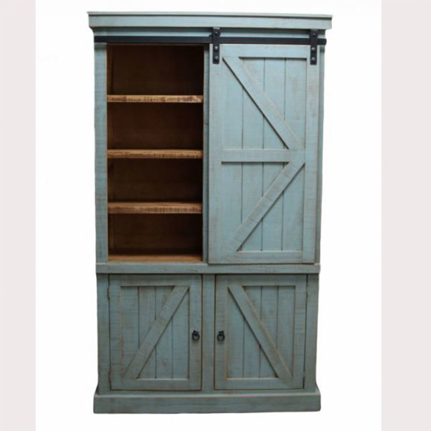 Picture of RUSTIC TIFFANY BLUE URBAN BOOKCASE - MD1341