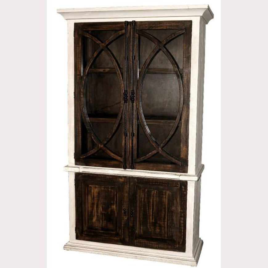Picture of RUSTIC  SAN ANTONIO BOOKCASE WITH DOORS - MD503