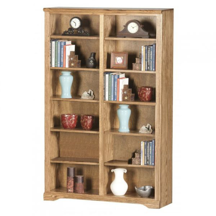 Picture of Oak Double Wide 84" Bookcase