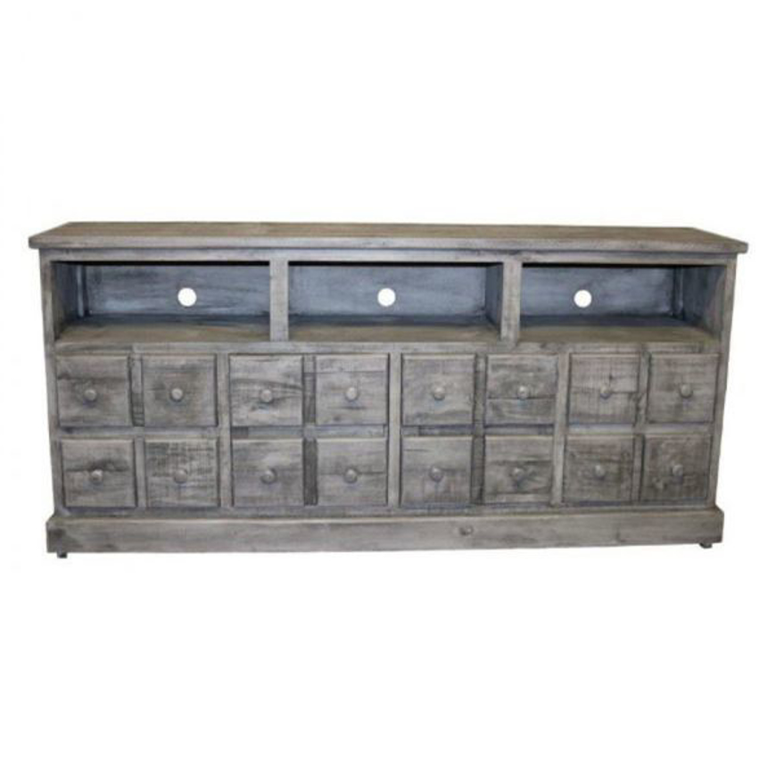 Picture of RUSTIC ENTERTAINMENT CONSOLE CHARCOAL GRAY - MD596