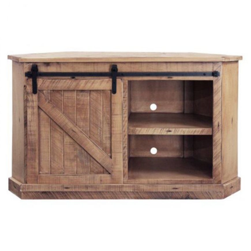 Picture of Rustic Quaint Corner TV Cart