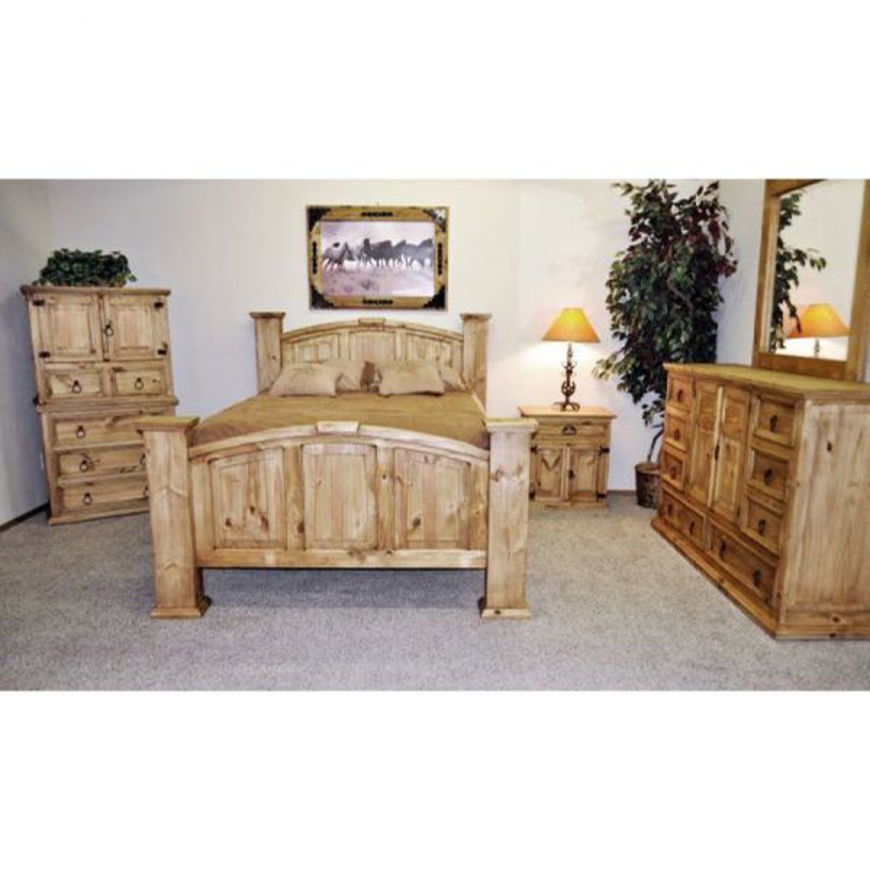 Picture of RUSTIC QUEEN MANSION BEDROOM SET - MD1374