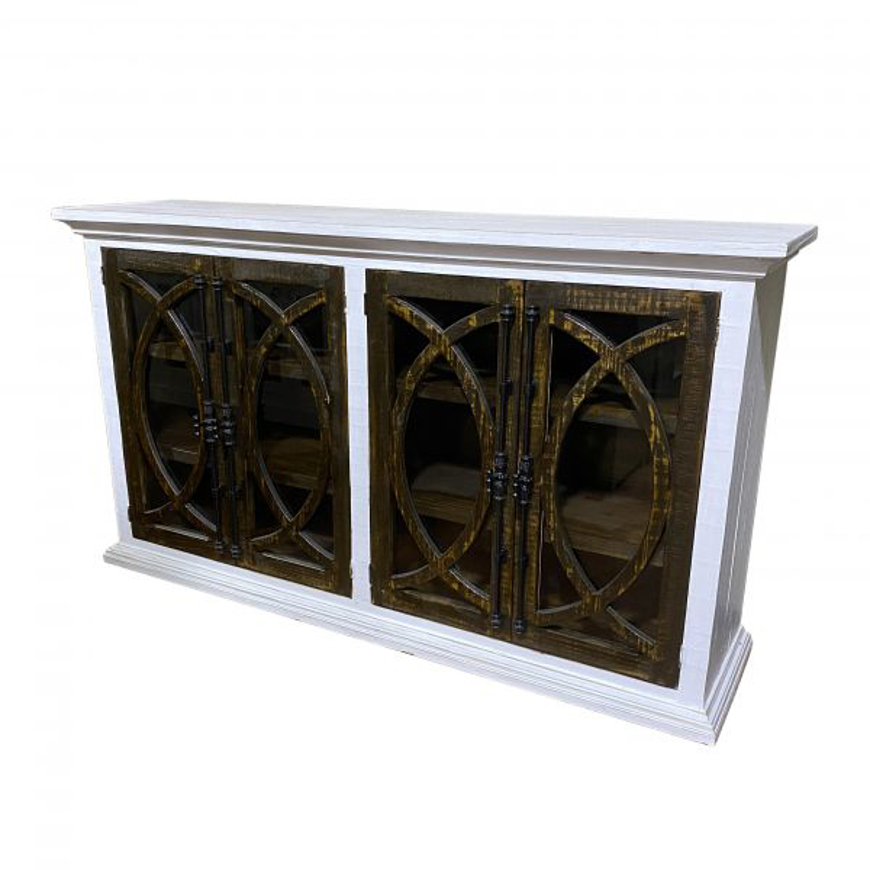 Picture of RUSTIC SAN ANTONIO OVAL DOOR BUFFET/CONSOLE - MD450