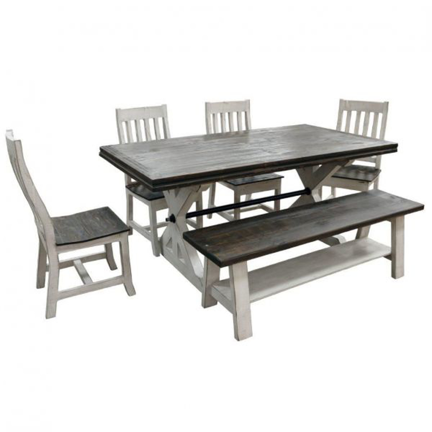Picture of RUSTIC 6' SPRINGS TABLE - 4 CHAIRS - BENCH - MD1410