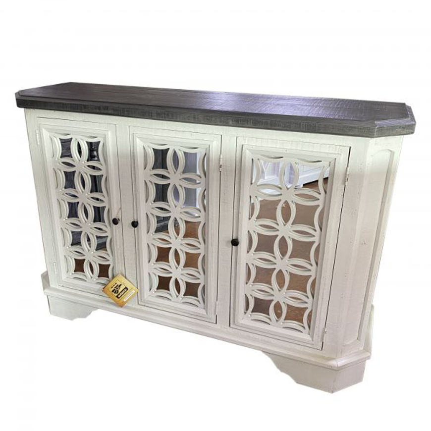Picture of RUSTIC BELLA CONSOLE WITH MIRROR - MD931