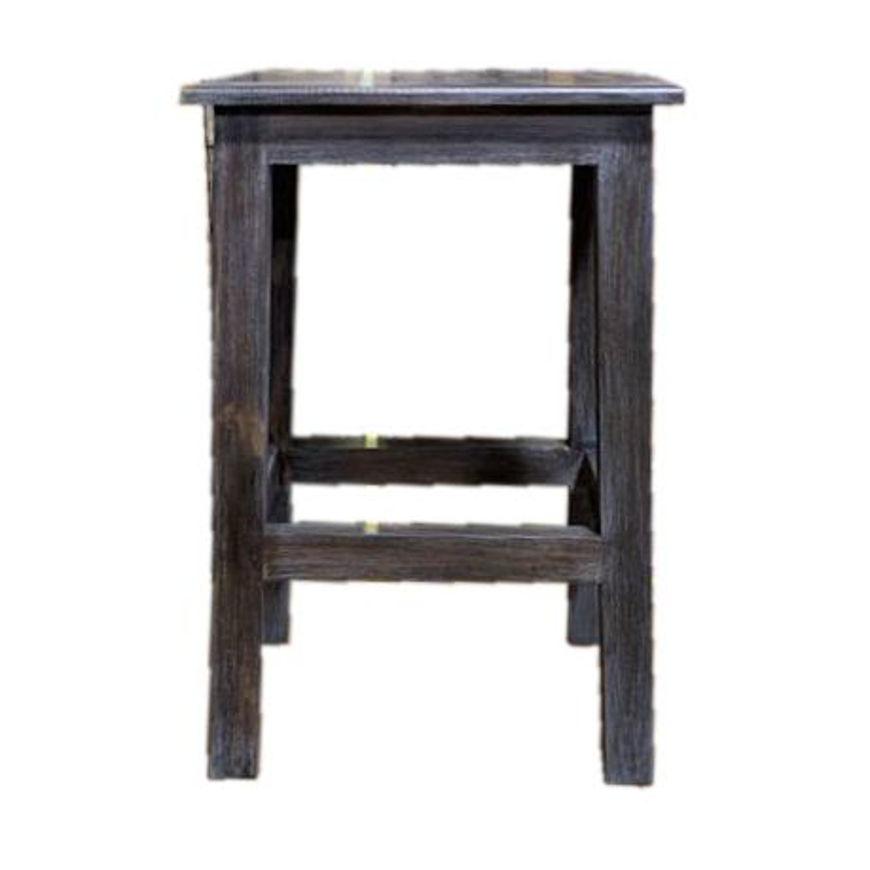 Picture of RUSTIC FLAT TOP COUNTER STOOL - WO150