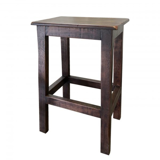 Picture of RUSTIC FLAT TOP COUNTER STOOL - WO153
