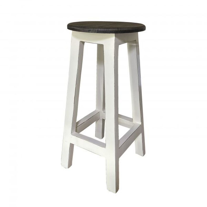 Picture of RUSTIC ROUND TOP COUNTERSTOOL - WO179