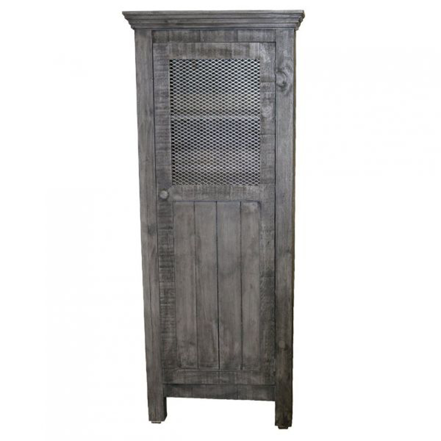 Picture of RUSTIC GRAY 1/2 WIRE 1 DOOR PANTRY - MD508