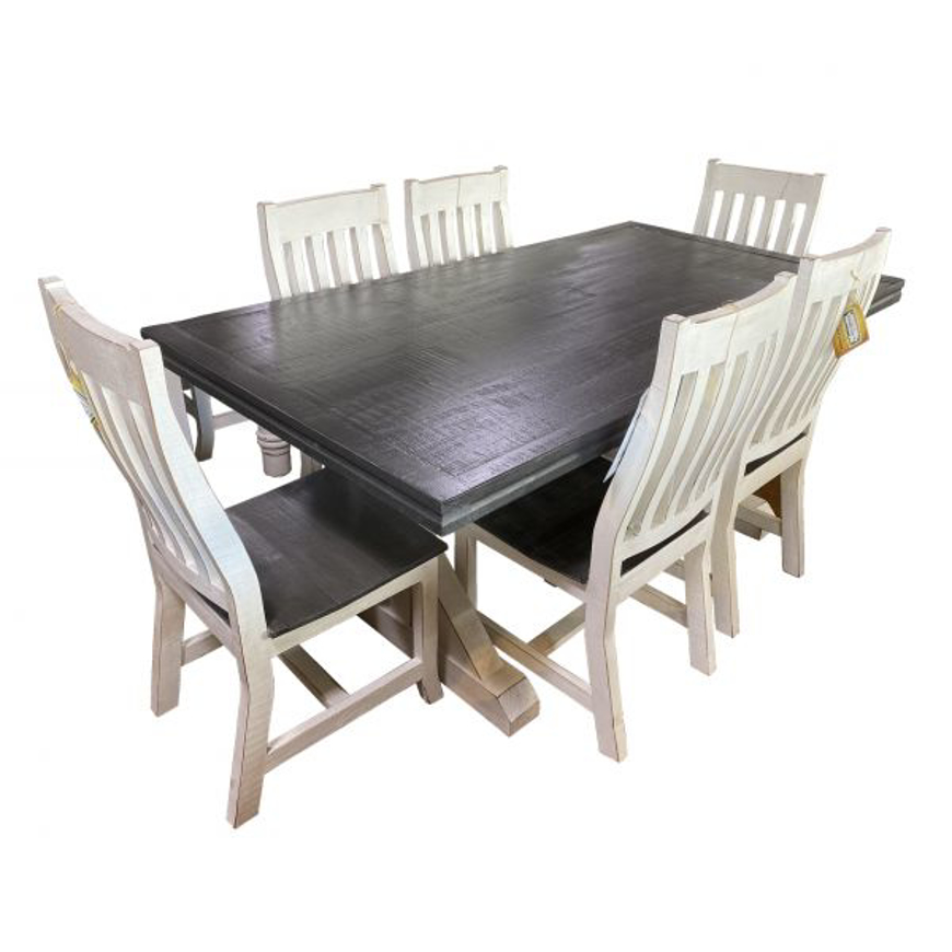 Picture of RUSTIC 6' SPRINGS TABLE AND 6 CHAIRS - MD1409