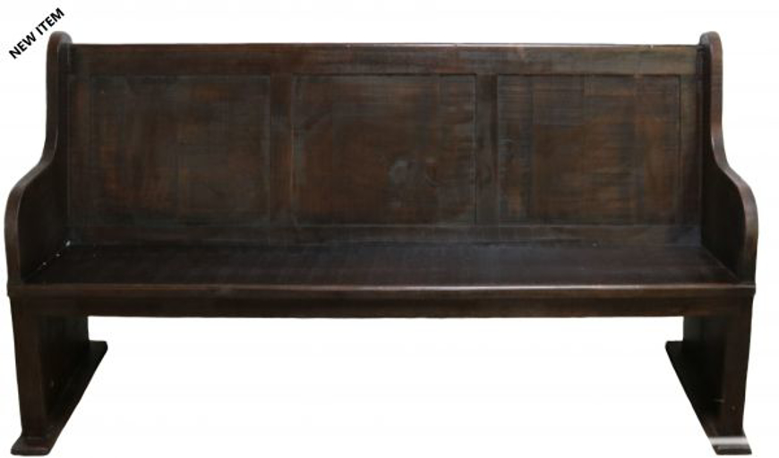 Picture of RUSTIC 6' BROWN BENCH - MD1343