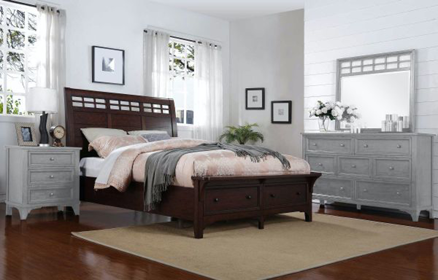 Picture of SLEIGH STORAGE QUEEN BED