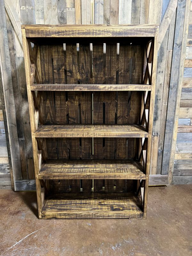 Picture of HONEY ROUGH CRATE BOOKCASE