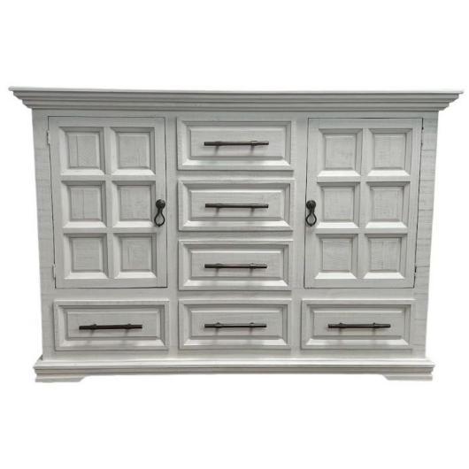 Picture of COLISEO DRESSER FR WHITE/GOLD