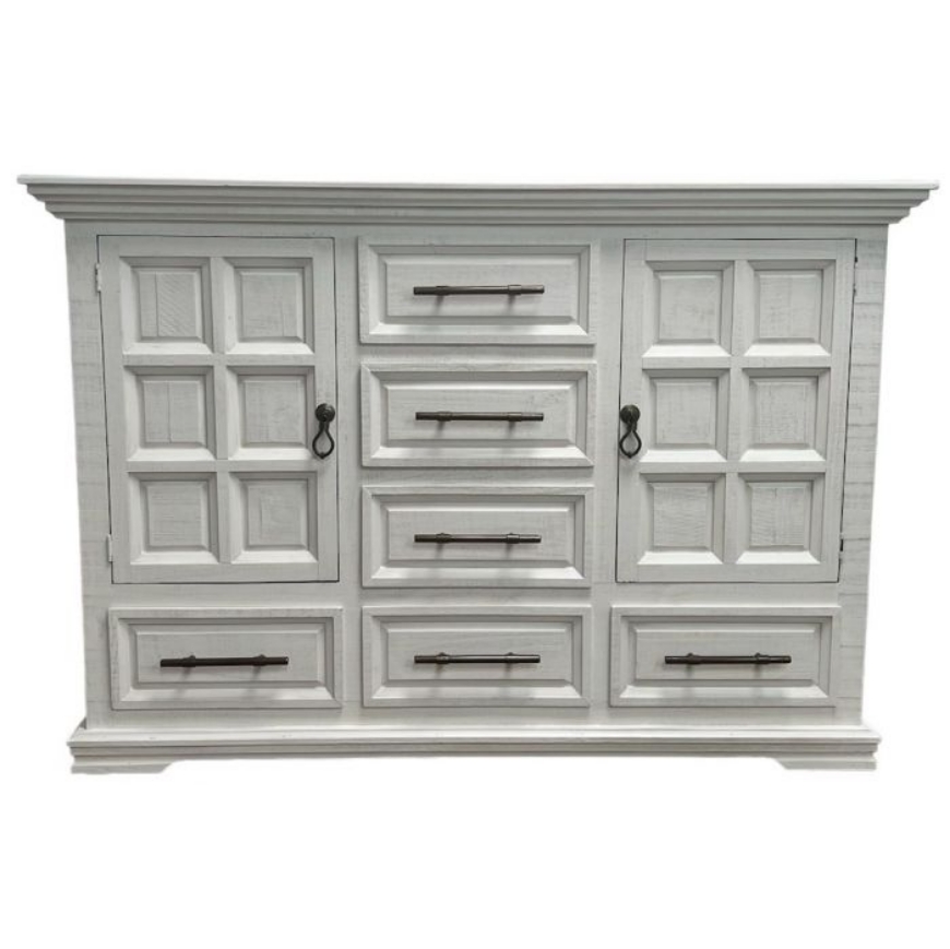 Picture of COLISEO DRESSER FR WHITE/GOLD