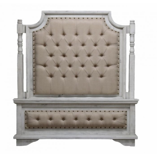 Picture of SAMPADDED QUEEN BED NERO WHITE