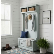 Picture of TALL TIFFANY BLUE HALL TREE