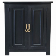 Picture of 2 DOOR MEDIA CONSOLE IN BLACK